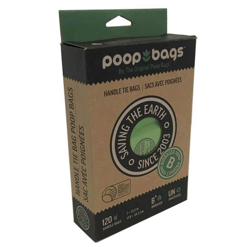 The Original Poop Bags - Handle Tie Waste Bags 120