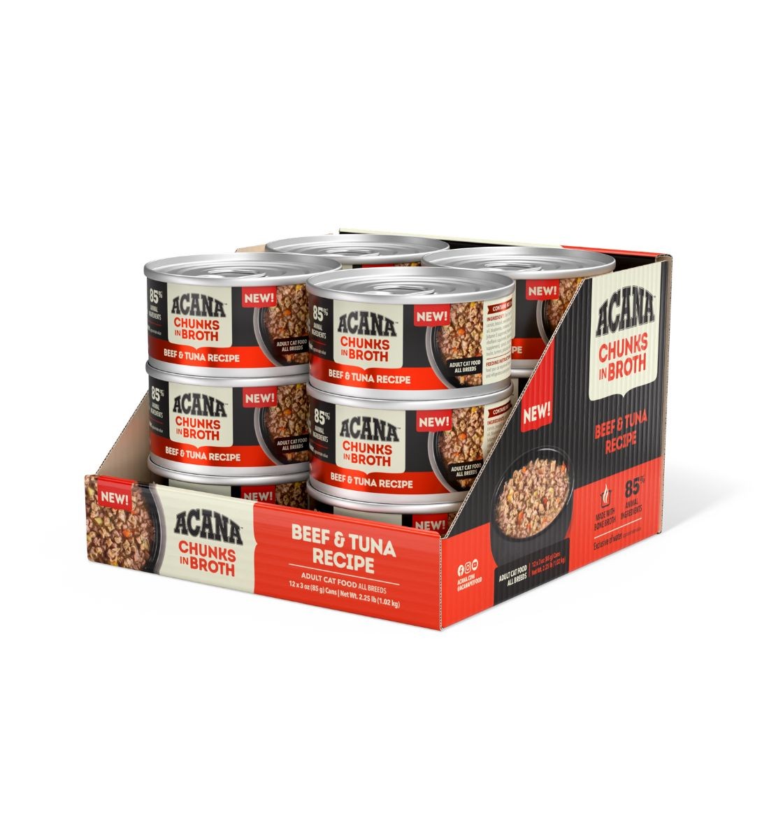 Acana Beef & Tuna Recipe | 85g x 12