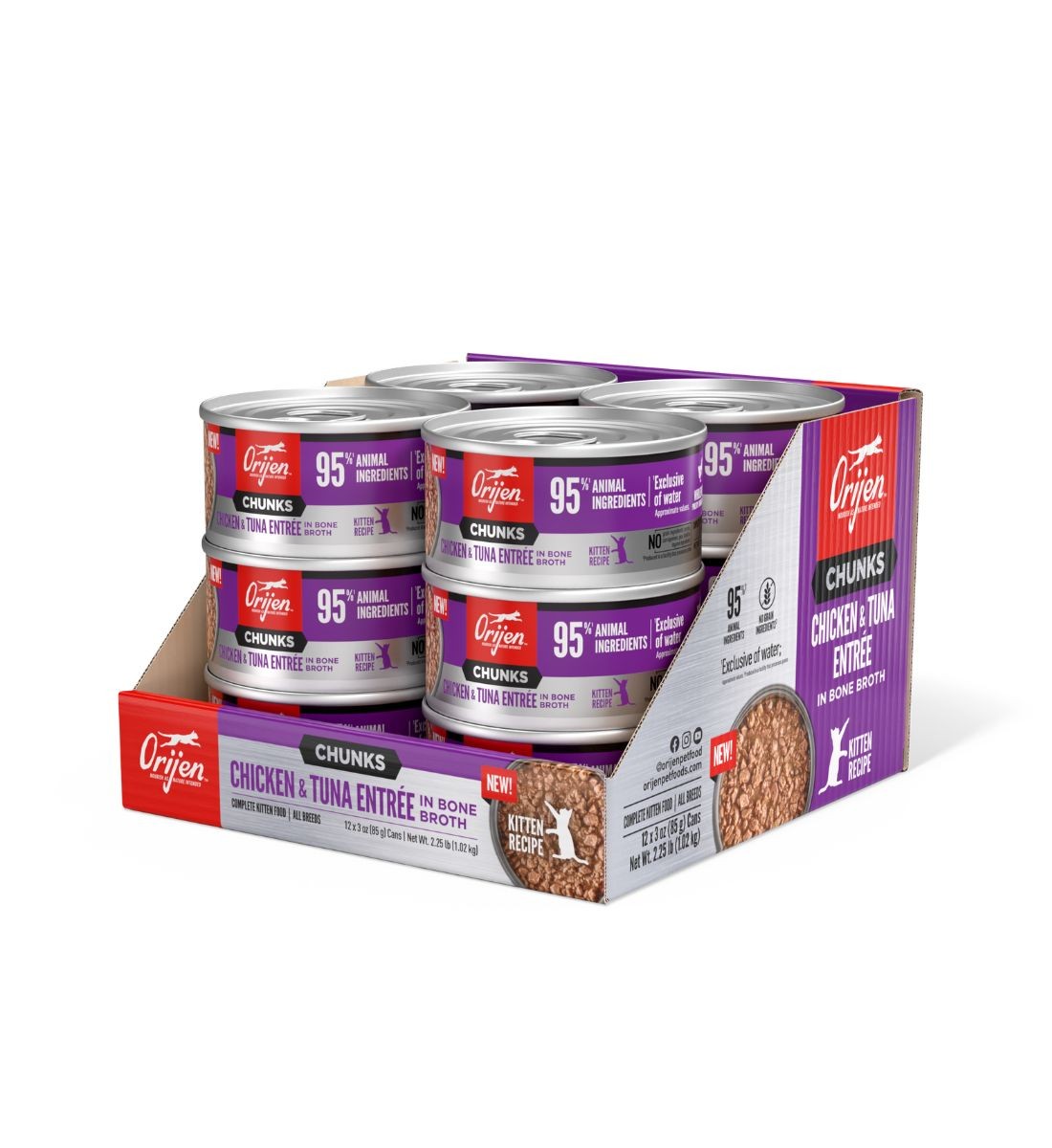 Orijen Kitten Chicken & Tuna Entrée | 85g x 12